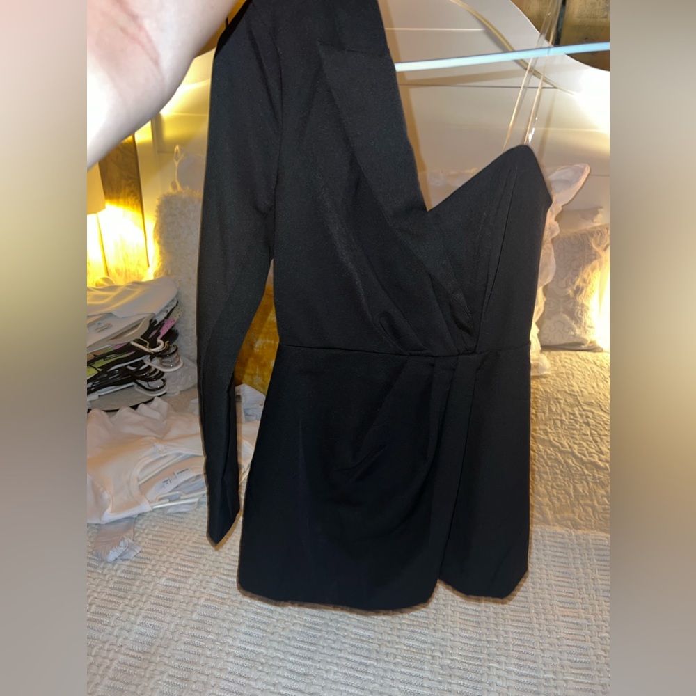 Do+Be Black One Shoulder Romper - image 2
